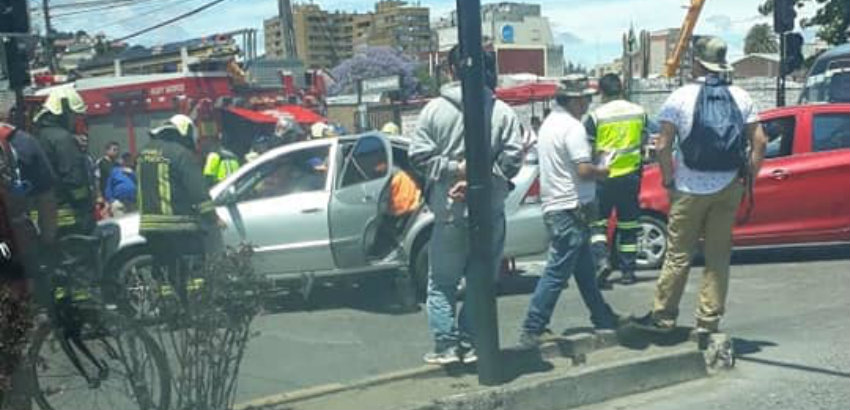 Trabajador cae desde tres metros de altura en el centro de Concepción