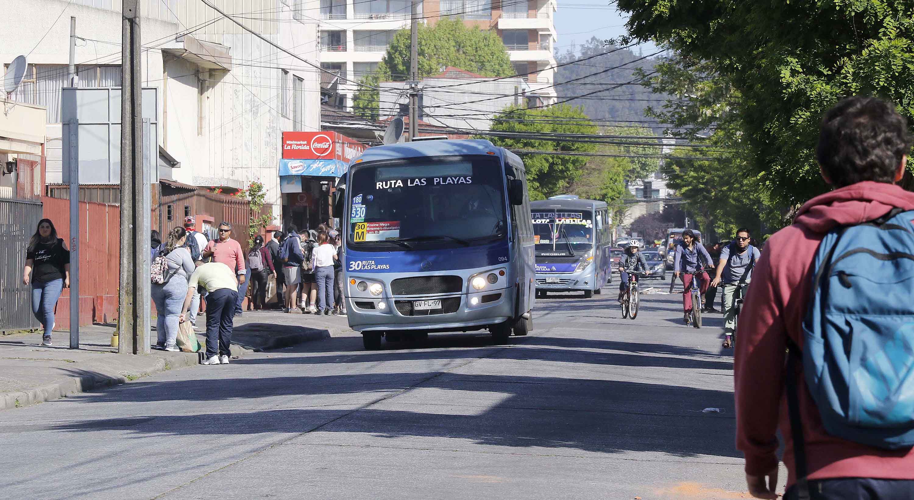 colectiva funcionará con regularidad este martes en el Gran Concepción