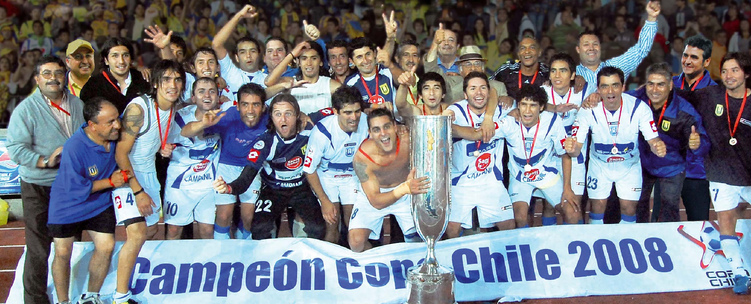 UdeC campeón Copa Chile 2008 Su primer gran festejo fue a manos de la