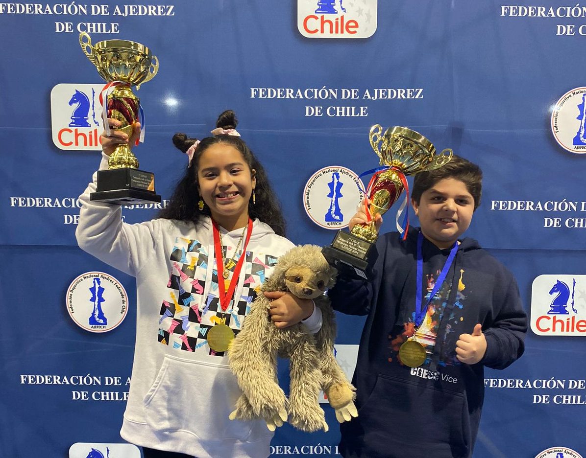 Dos nuevas estrellas regionales brillan en Nacional de ajedrez