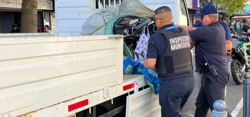 Realizan operativo contra el comercio ambulante ilegal en Paseo Peatonal de Concepción