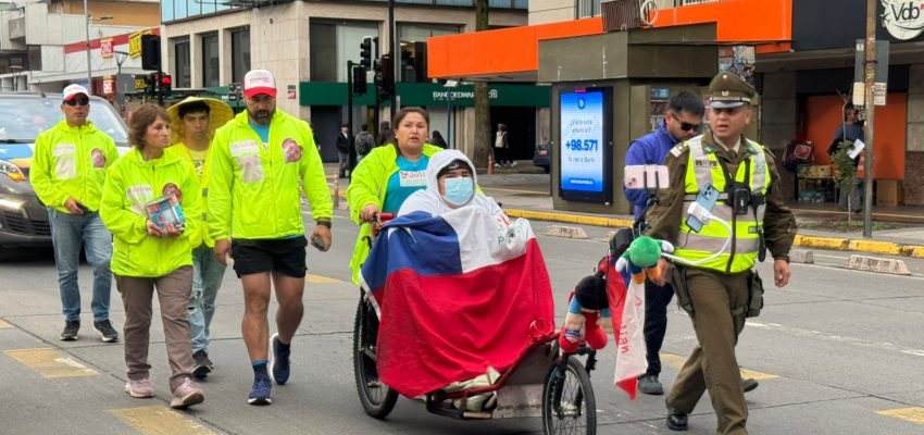 Campaña solidaria “Julián rueda por Chile” llegó a Concepción
