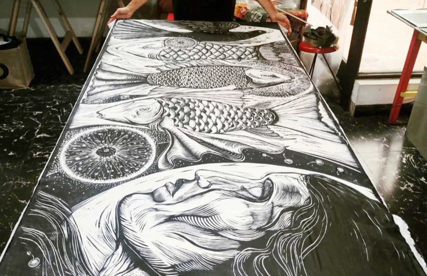 Grabadores del Biobío reciben a destacada artista argentina en Concepción
